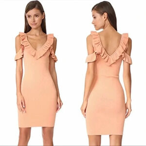 Ronny Kobo Knit Sora ruffle midi dress